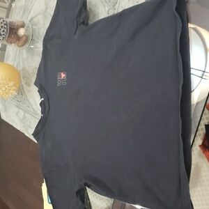 ALEXANDER WANG men's black cotton crewneck logo tee shirt